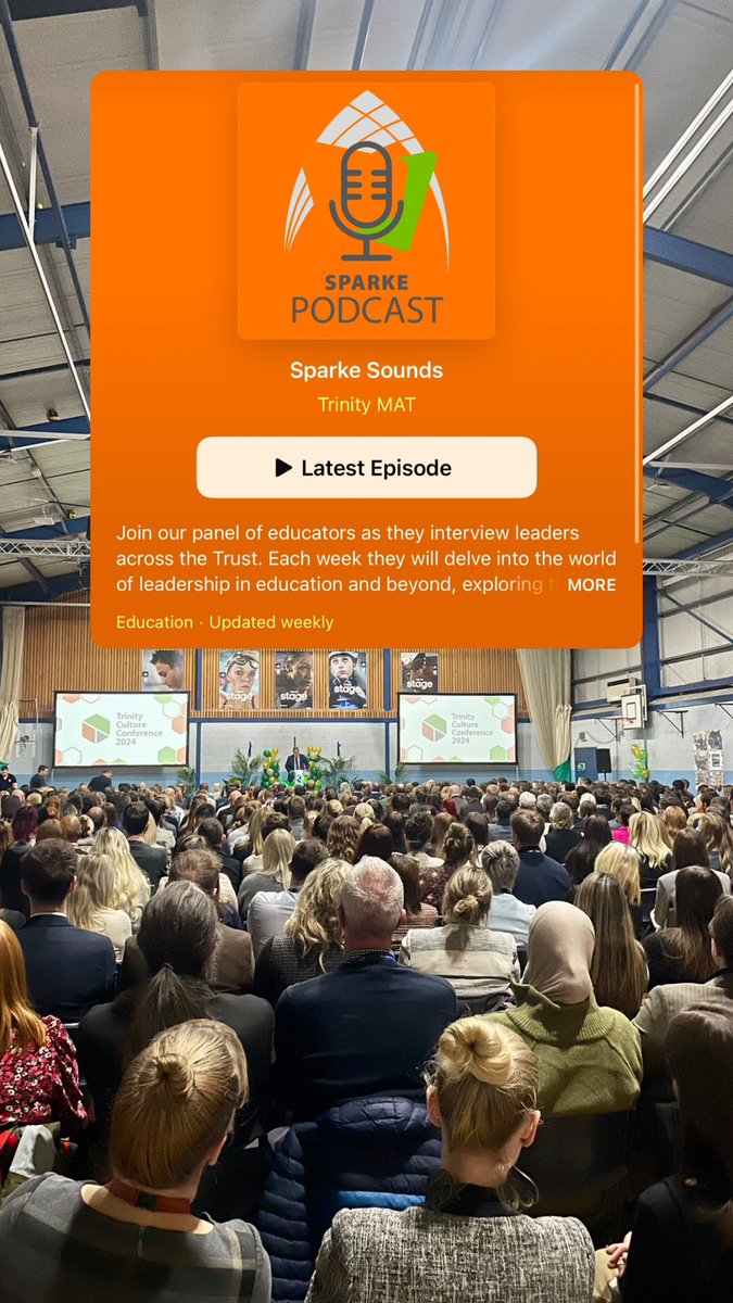 A brilliant day at <a href="/trinity_mat/">Trinity MAT</a> Culture Conference 2024. 

It was a great platform to launch the Trinity SPARKE* Sounds Leadership Podcast with colleagues (and the world via all good streaming services - new episodes are out every Friday!).