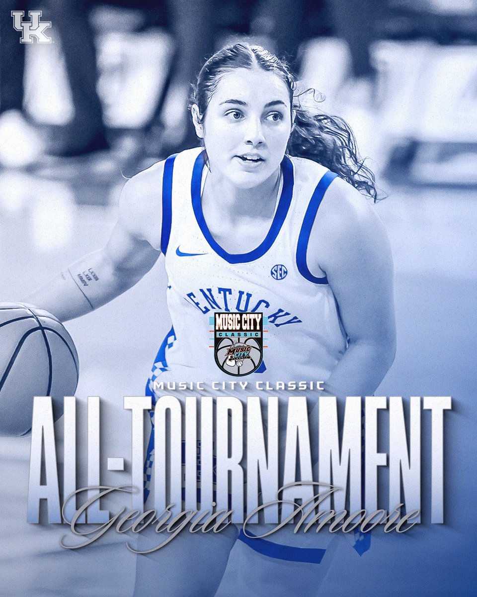 KentuckyWBB's tweet photo. MVP &amp; All-Tournament Team 🎶🤠🎺

@ClaraStrack @georgia_amoore https://t.co/uMwidOp3aG