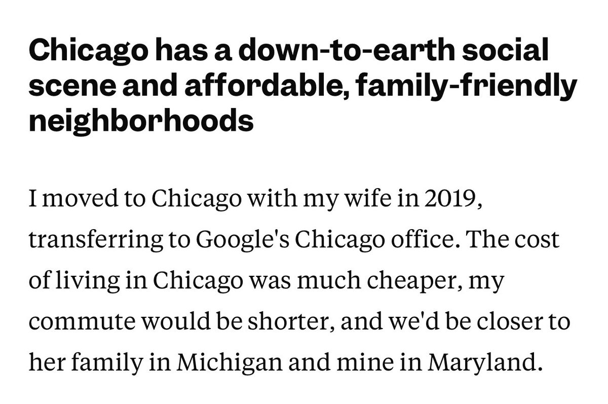 landon20s's tweet photo. From @BusinessInsider 

Chicago is a top major metro to raise a family. https://t.co/EkHoIlr5YK