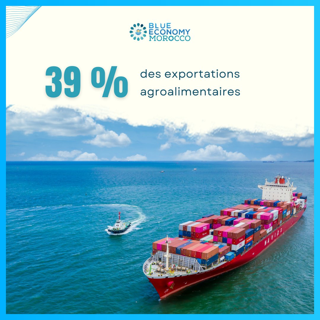 BlueEconomyMA's tweet photo. 🔹 126 000 emplois directs créés en 2023 👷‍♂️
🔹 Plus de 518 unités de transformation : congélation, conserve et valorisation 🏭
🔹 847 000 tonnes exportées pour un chiffre d’affaires de 31 milliards de dirhams 💰
🔹 Le secteur représente 39 % des exportations agroalimentaires 🇲🇦 https://t.co/OkLK080bmt