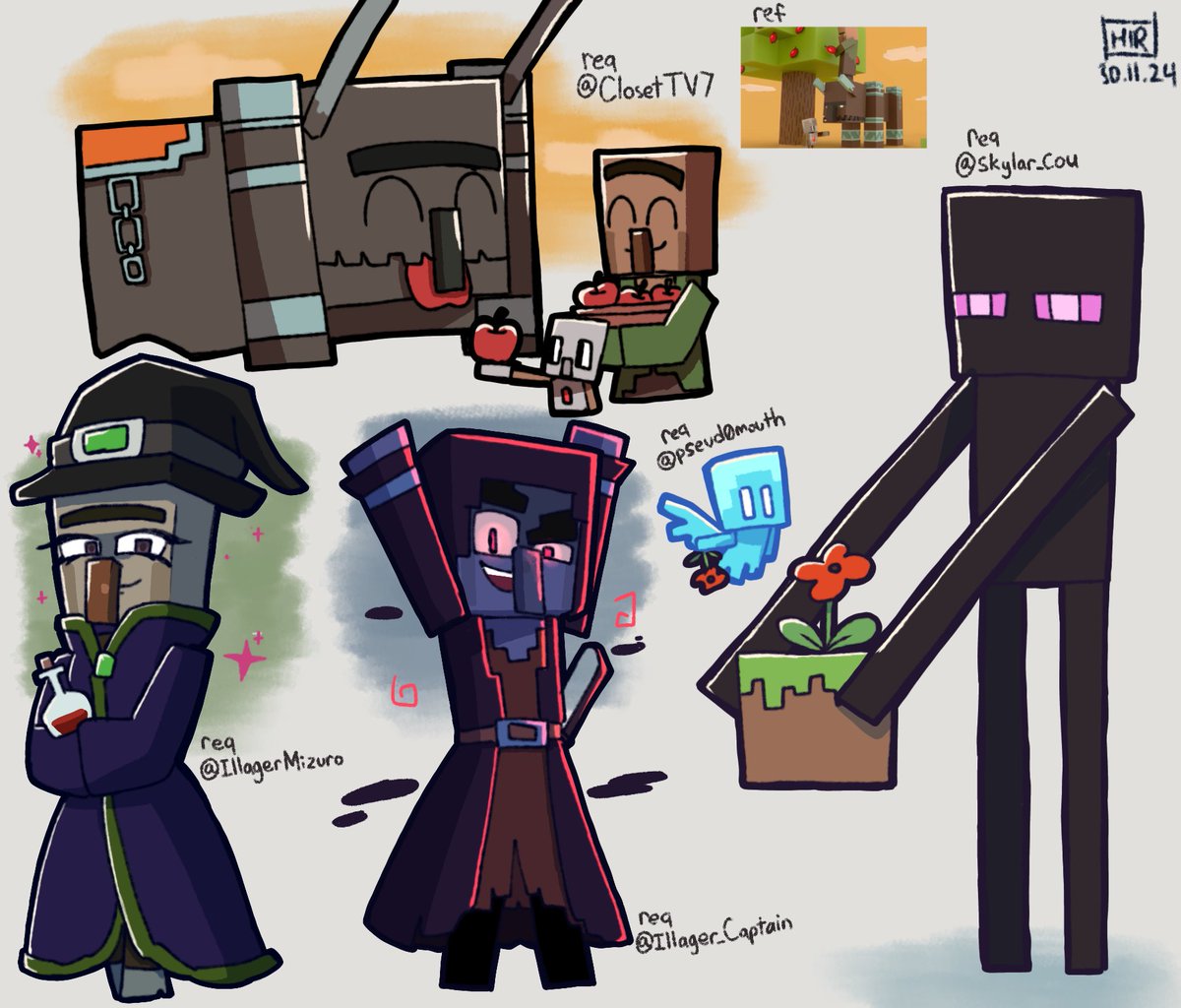 HiIamRamy's tweet photo. Draw mobs part 1
----
#Minecraft https://t.co/YHLylQhy93