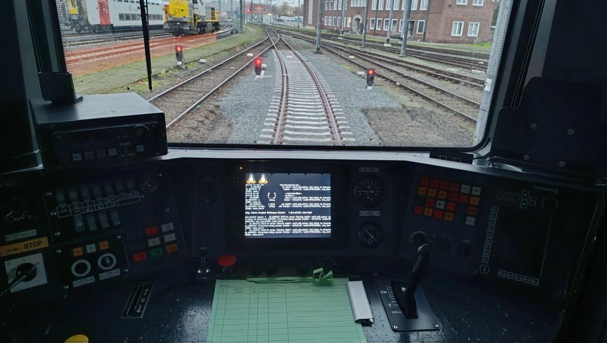 linuxopsys's tweet image. Trains running Linux. What doesn&apos;t Linux run on