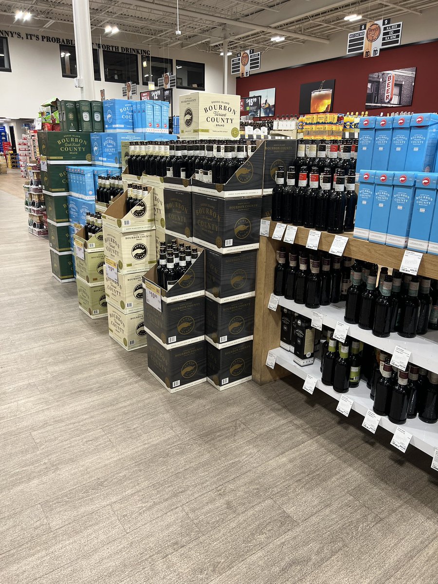 Binny’s pricing for Bourbon County:

OG: $10.99
Vanilla Rye: $19.99
Macaroon: $19.99
Cask Finish: $34.99
Prop: $24.99
