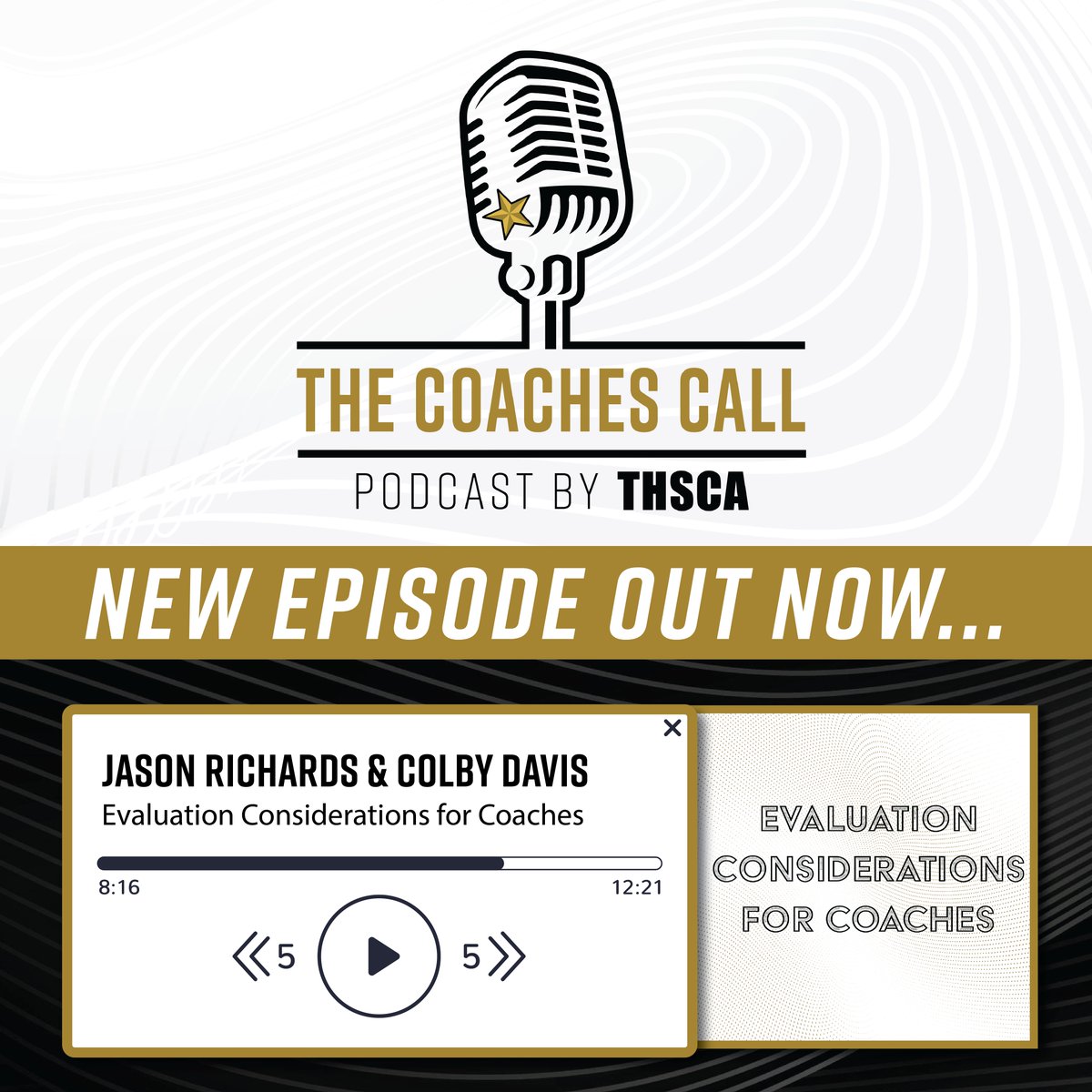🎙️Tune in now to #TheCoachesCall podcast! This episode features insights from Jason Richards &amp; Colby Davis on Evaluation Considerations for Coaches!👏 Hosted by Brian Gibson!

🎧Listen by clicking here: thsca.com/thecoachescall