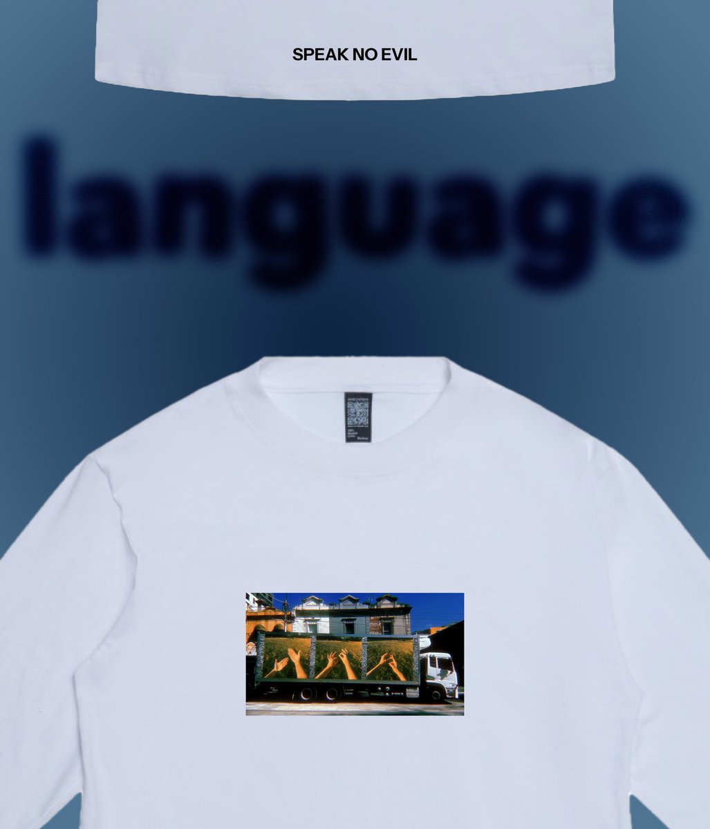 crowdmuse's tweet photo. "LANGUAGE" LONG SLEEVE TEE by @seanxthielen https://t.co/Y0QhhWUBii