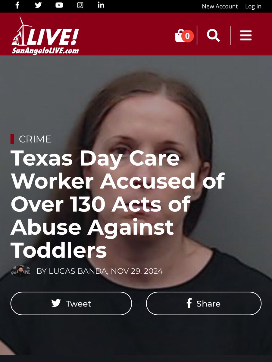 Guziejka kicked a 2-year-old boy in the back, dragged children by their arms, and stood on toddlers’ hands. The footage captured her abusing six 2-year-olds a total of 134 times at Punkin’ Doodles Day Care in Lindale, TX. 
May she get life in prison. #txlege
