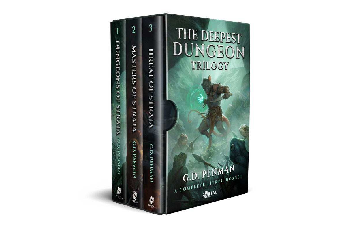G. D. Penman’s Deepest Dungeon trilogy box set is out today on Amazon and Audible!

Can the Iron Riot win the race to the bottom and achieve gaming immortality, or will the deeps of Strata swallow them whole?

Check it out here: geni.us/DeepestDungeon…

#LitRPG #GameLit