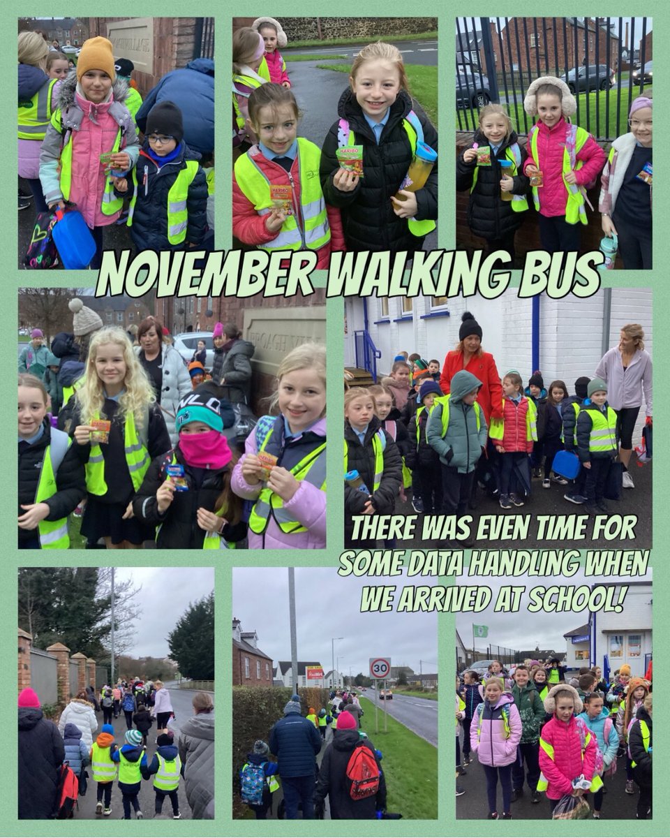 NewRowPS's tweet photo. Thank you to everyone who joined us today for our Monthy Walking Bus.
Great to see such bright pupils early in the morning!
Treats from Mrs Stuart were well-deserved 🥰🤩💙💚
@SustransNI https://t.co/T4O0H5iwNb