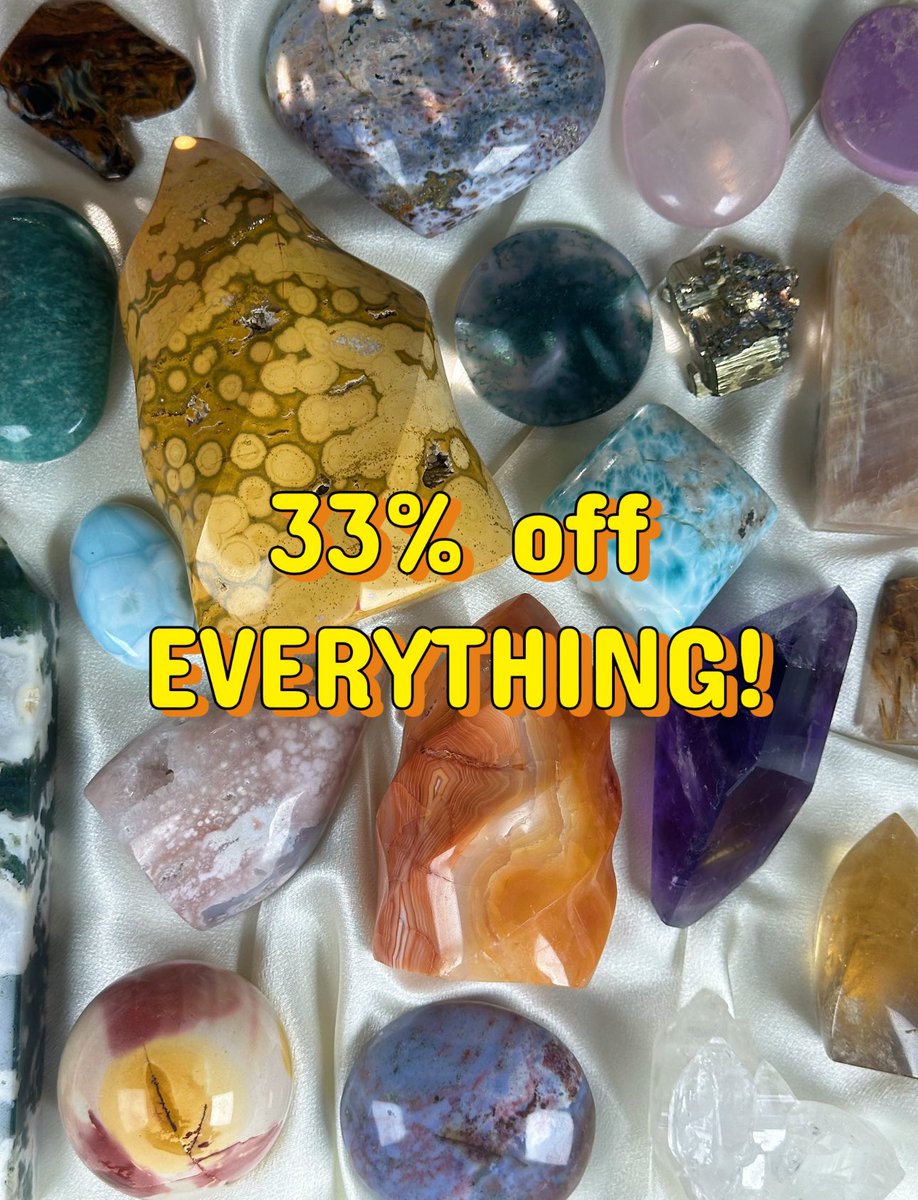 artbyjacstudio's tweet image. 33% off Black Friday Sale Starts NOW‼️

Shop our HUGE crystal catalog including all new items, all for 33% off till end of day Monday ⬇️
artbyjacstudio.com/collections/al…

Free gifts with every order, &amp;amp; guaranteed delivery by Xmas ✨

Share to spread the word, and drop your hauls below! 🛍️