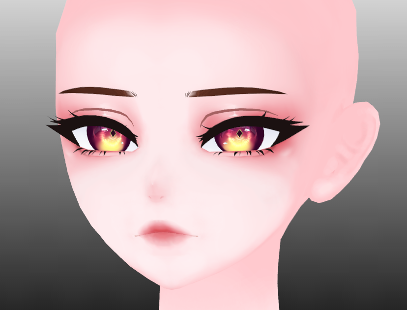 vellbert's tweet photo. anime head wip #vrchat https://t.co/d3MNOD2q27