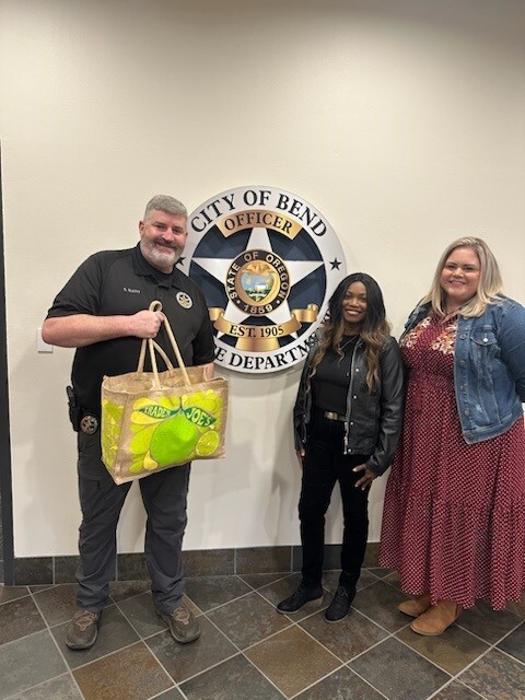 Express_Bend's tweet image. Big thanks to Sgt. Rob Emerson &amp;amp; Sgt. Scot Eliott for leading an insightful training on 'Active Threats and Shooters' at our office. We now feel more prepared for emergencies. Showing our gratitude, Natasha and Jen surprised their team with bagels this week!