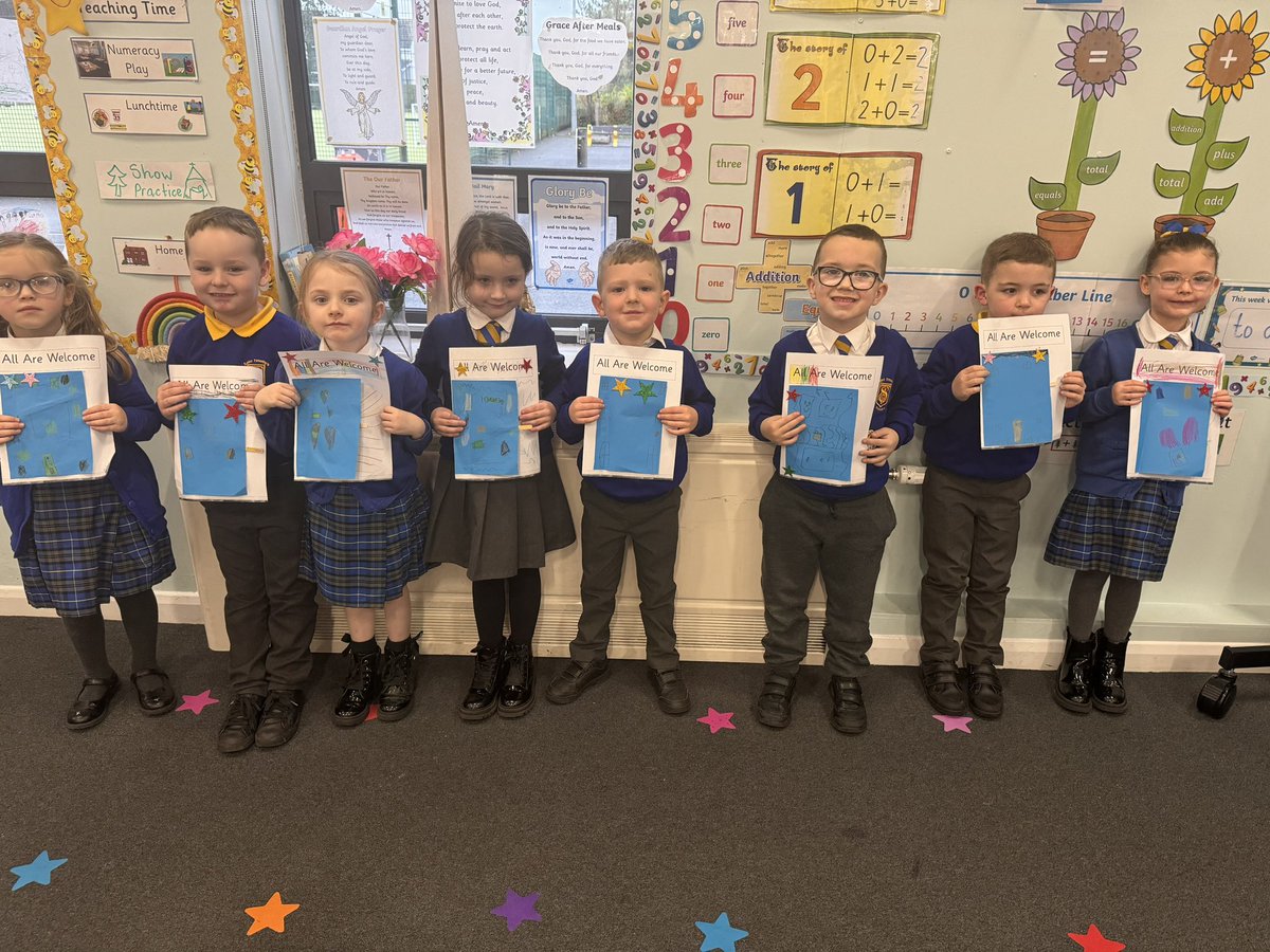 StTimothysPS's tweet photo. Primary 1 were learning about The Holy Door at St Peter’s Basilica. We then made our own Holy Door to welcome everyone in and become closer to God 🙏🏻 @SCESDirector @rcmotherwell https://t.co/oB6Og6pWWx