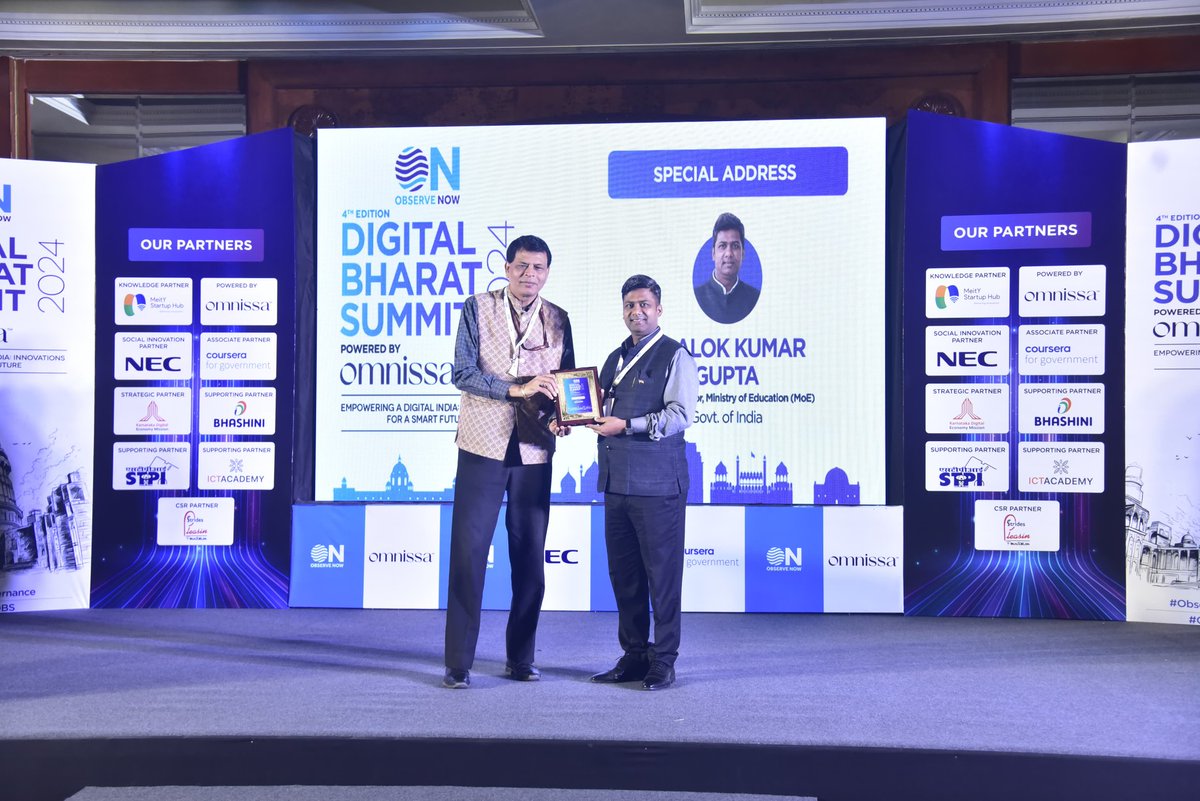 #Special_Address for
#Digital_Bharat_Summit_2024
Inspiring discussions there on how technology can bridge the digital divide and empower citizens across India. A crucial platform to showcase innovative solutions for a truly inclusive Digital India.
#Viksit_Bharat_2047.