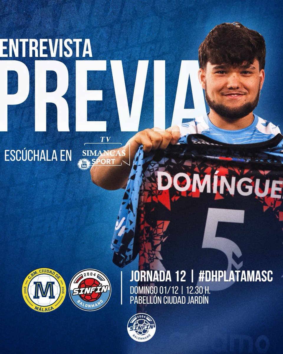 bmSinfin's tweet photo. 🎙️Escucha ya la entrevista a Domínguez previa al encuentro de @BMCiudadDMalaga en el canal de YouTube de nuestros amigos de Simancas Sport

📺 https://t.co/eFakA09zfu

⚫️🔵 #AúpaSinfín #LaAlbericiaNuncaSeRinde #SinfínEsUnSentimiento https://t.co/55CQFs11kq
