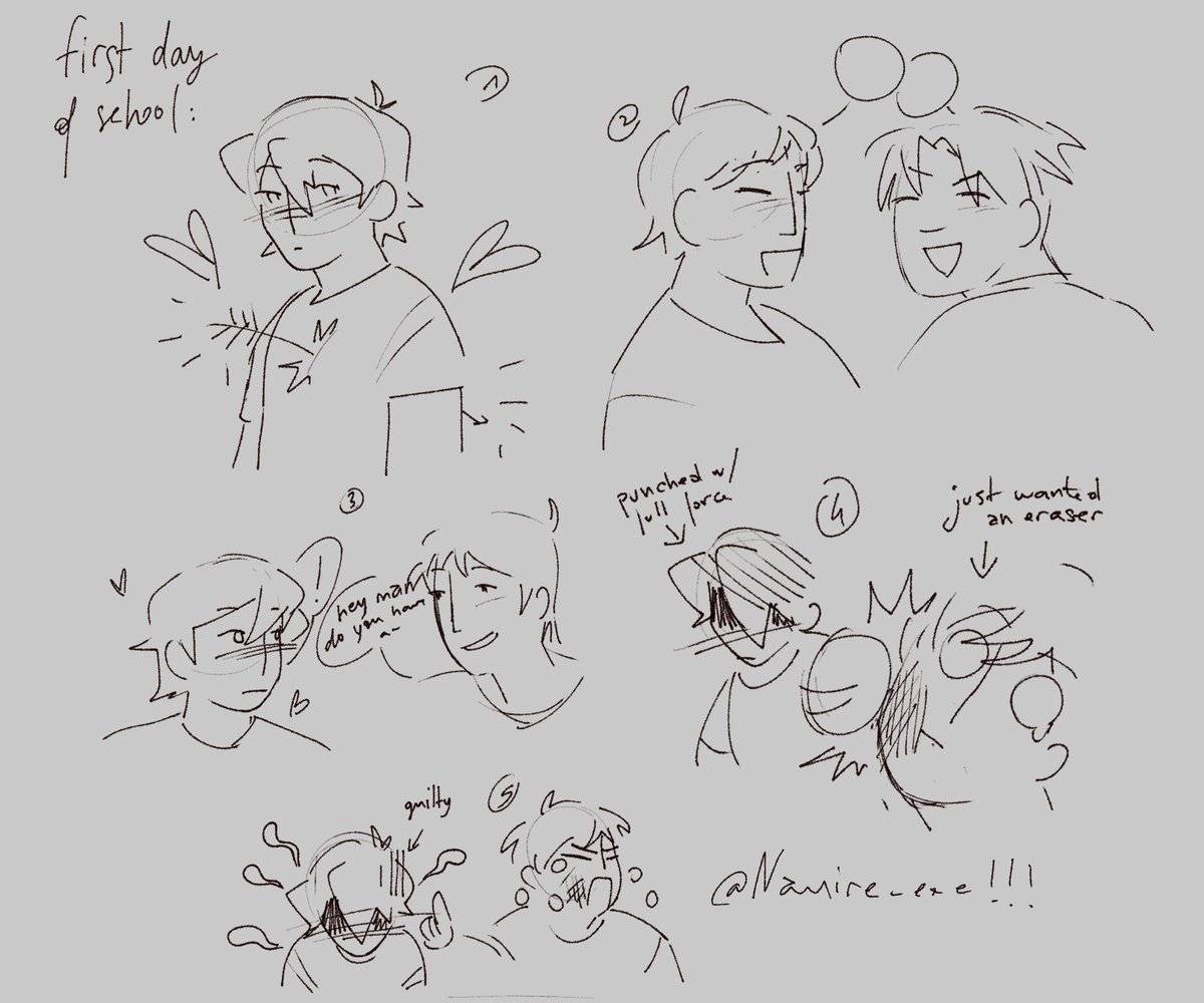 Navire_exe's tweet photo. Asked for sketches idea on priv this afternoon for my work break and it was really fun to do !!! Thanks again to the ones who pitched in u guys are so cool !! <3
#klance #femklance #klunk #sketch https://t.co/aCWmZU4aED