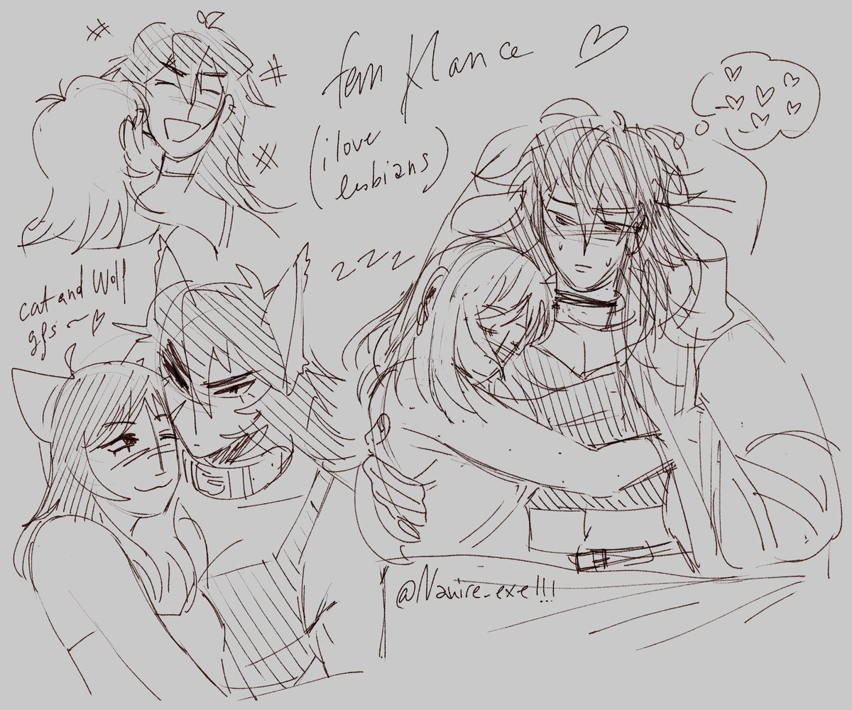 Navire_exe's tweet photo. Asked for sketches idea on priv this afternoon for my work break and it was really fun to do !!! Thanks again to the ones who pitched in u guys are so cool !! <3
#klance #femklance #klunk #sketch https://t.co/aCWmZU4aED