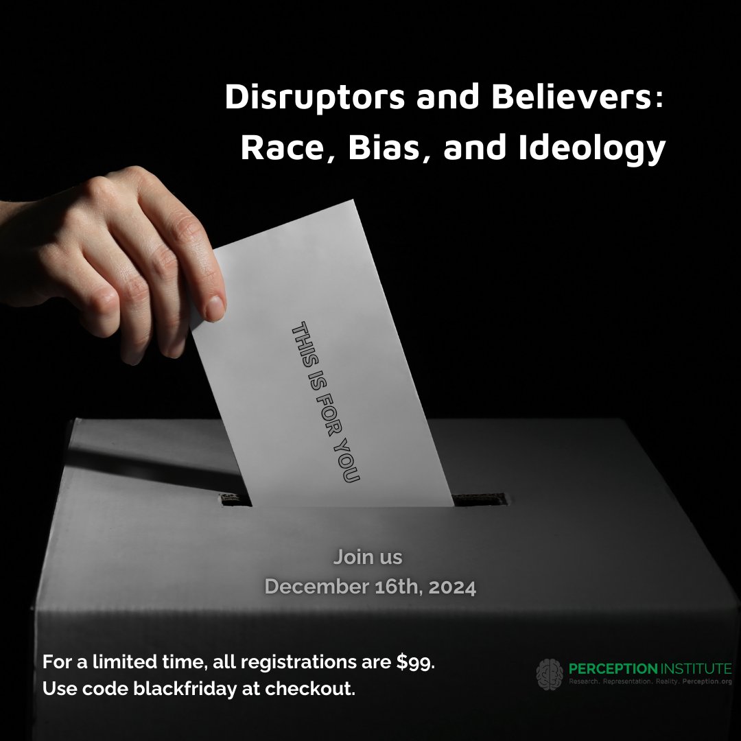 perceptioninst's tweet photo. Have you registered for our webinar? Now through Monday, December 2nd, registration is just $99! Register at https://t.co/yCM8gkze9H #BlackFriday #CyberMonday https://t.co/8SpGmtL02k