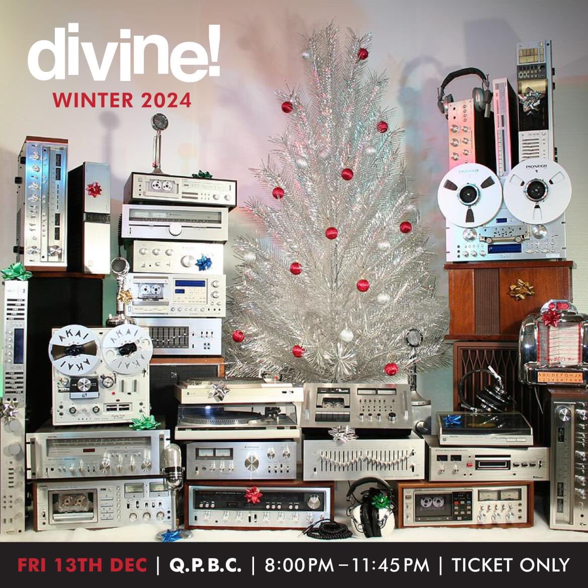 Just a wee heads up! Divine is happening TWO WEEKS tonight… Tickets are getting low, if you fancy a festive boogie to northern soul and garage, now might be a good time to finalise your plans…

🎟 wegottickets.com/sct/Yh4ntKxdzh