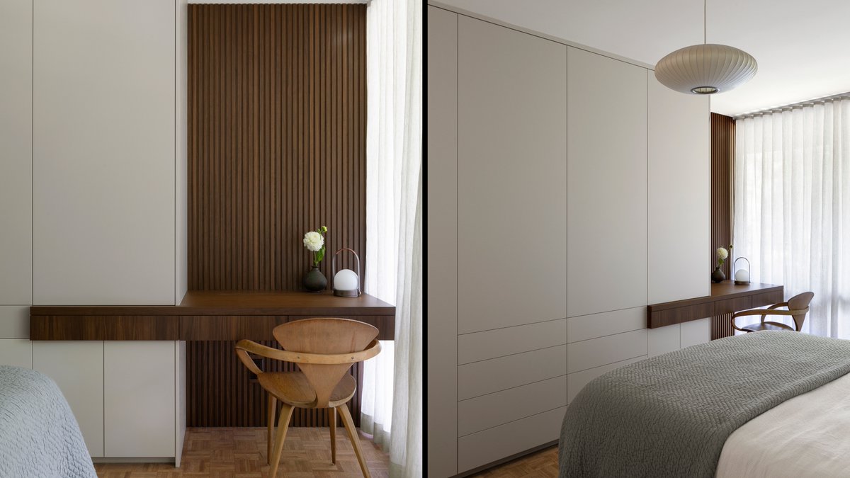 fluxdevca's tweet image. Whispers of fluted walnut and white millwork — cradling dreams and quiet moments.  

Build: @fluxdevca 
Design: @CarvProjects 
Millwork: @MoozaWoodArts 
Photography: Kiely Ramos  

#torontodesign #torontocontractor #torontobuilder #modernbedroom #homerenovation #interiordesign