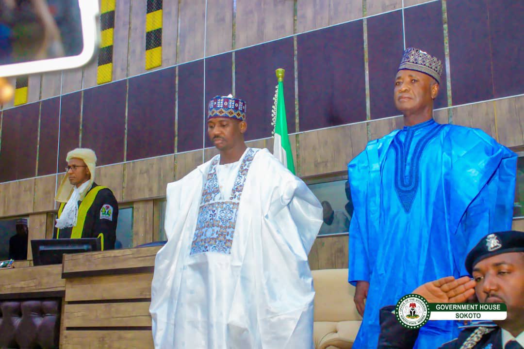 Ahmedaliyuskt's tweet photo. I was delighted to present the 2025 fiscal year budget, titled “Transformational and Infrastructural Budget,” before the Sokoto State House of Assembly.

The budget sums up to Five hundred and twenty-six billion, eight hundred and eighty-two million, one hundred and forty-two thousand, four hundred eighty-four Naira and thirty nine Kobo (N526,882,142,484.39) and aims to promote continued growth, transformation, and prosperity in the state.

This budget will address key issues outlined in the nine priority areas of our administration: Security, Religious Affairs, Education, Healthcare, Agriculture, Water Supply, Empowerment, Economy, and Local Government Autonomy.

Additionally, we have approved a minimum wage of N70,000 for the vibrant workforce of our state.

Together, we will continue to deliver the dividends of democracy and good governance to the people of Sokoto State. -AAS