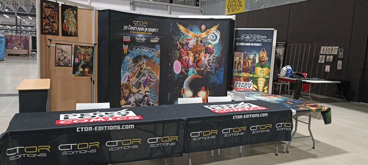 GeekologyComics's tweet image. La team est arrivée à Toulouse pour le @TGSevenements.
Le stand est monté  et nous sommes prêts à vous accueillir.
À demain ! Hall 6 Stand 50 !
 😘😎🔥
#LesChroniquesDeKaandôr