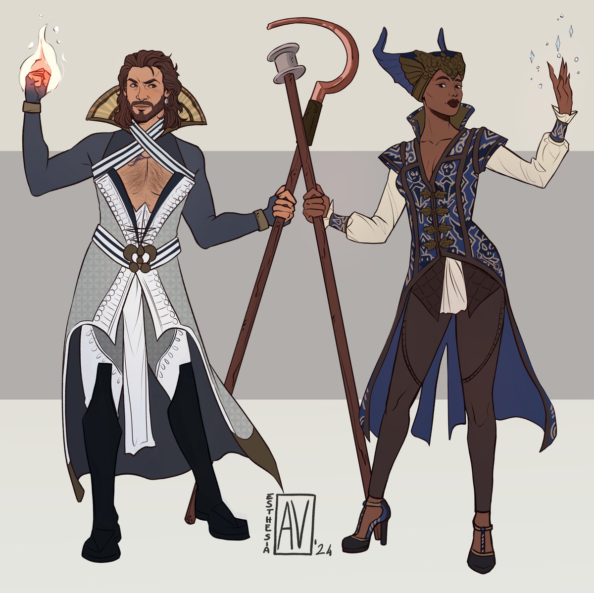 The crossovers between Gale Dekarios and the wizards of Dragon Age continue!
Today it’s the turn of the magnificent Vivienne de Fer, whom I’ve dressed in Gale’s epilogue outfit! 🧡
#DragonAge #VivienneDeFer #GaleDekarios #BG3 #BaldursGate3