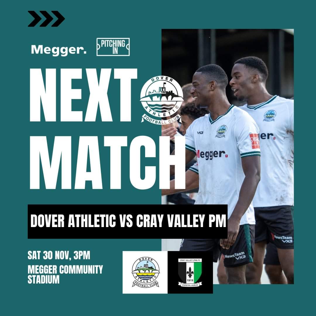 1st vs 2nd at Crabble tomorrow. COYW.