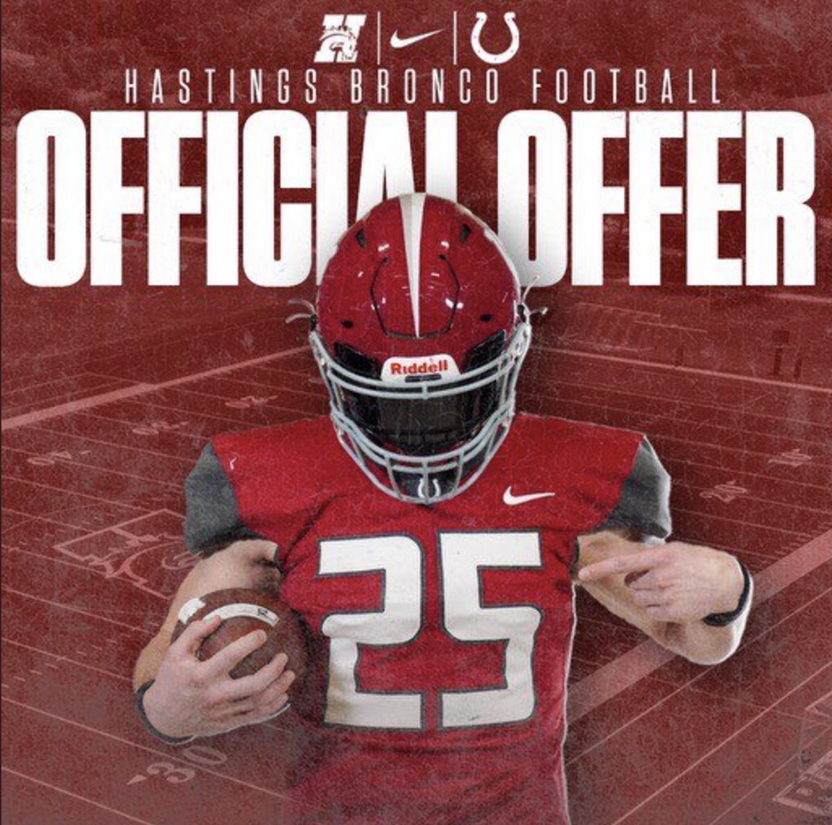 I am blessed and excited to receive an offer from Hastings College!!! Thank you <a href="/coach_ksuttles/">Kyle Suttles</a> for the opportunity! <a href="/GametimeRC/">Gametime Recruiting & Consulting</a> <a href="/HCBroncoFB/">Hastings College Football</a> <a href="/SequoitFootball/">Antioch Sequoits Football</a> <a href="/EDGYTIM/">Timothy “EDGYTIM” OHalloran</a>