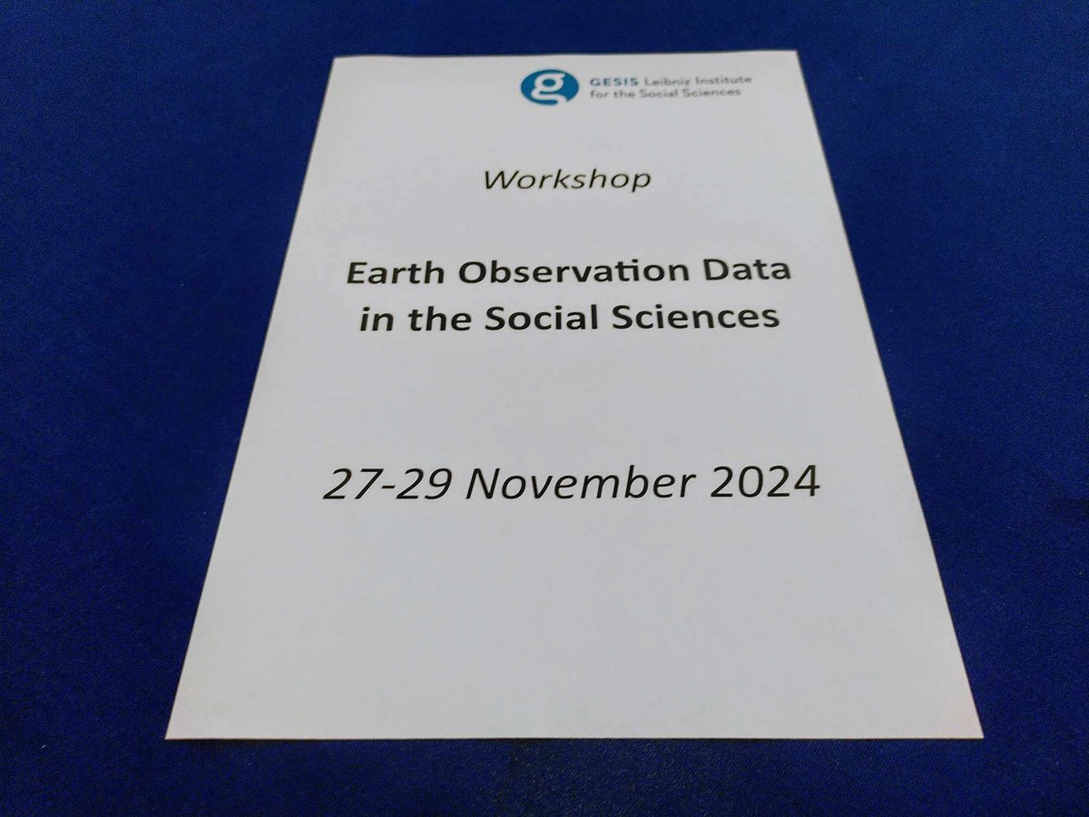 Daniel Meyer (@d4meyer) on Twitter photo Just attended a three-day workshop on Earth observation data at <a href="/gesis_org/">GESIS @gesisorg.bsky.social</a> in Cologne. A lot of fascinating work happening in this field right now! Just attended a three-day workshop on Earth observation data at <a href="/gesis_org/">GESIS @gesisorg.bsky.social</a> in Cologne. A lot of fascinating work happening in this field right now!