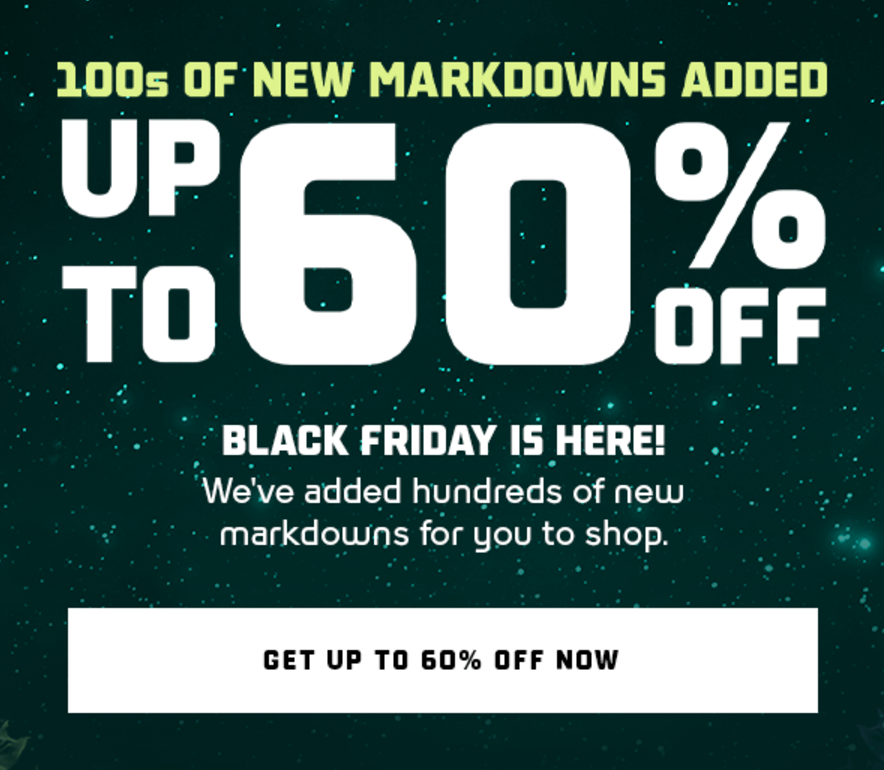 SOLELINKS's tweet photo. Ad: Black Friday Sale on Foot Locker - up to 60% off Select Styles + extra 10% off w/ code PARFINAL

SHOP => https://t.co/dDxemZpCC6 https://t.co/Gqc8y8EPN5