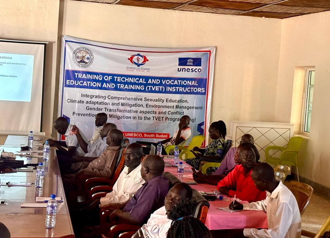 ShababLeShabab (@shabable) on Twitter photo Today we successfully concluded 5 days training on CSE, Gender Equity and Climate Change for TVET Instructors in Torit EES. An empowered TVET Instructors will enhance behavior change among their Learners.Thanks <a href="/UnescoJuba/">UNESCO South Sudan</a> 4 funding this project in the 3 States of Equatoria. Today we successfully concluded 5 days training on CSE, Gender Equity and Climate Change for TVET Instructors in Torit EES. An empowered TVET Instructors will enhance behavior change among their Learners.Thanks <a href="/UnescoJuba/">UNESCO South Sudan</a> 4 funding this project in the 3 States of Equatoria.