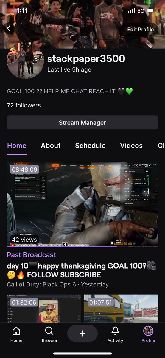 stackpaper3500's tweet image. Follow get me to 100 🟪🟦🎥
#fyp #twitch #tiktok #2025