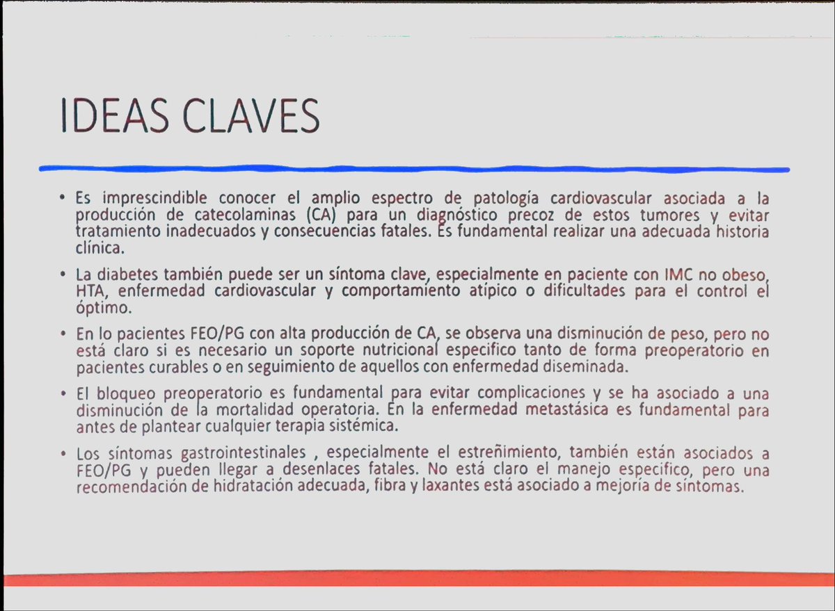 Elena D (@elenadf75) on Twitter photo #NeuroendoSAEDYN24
Complicaciones médicas FEO/PGL
<a href="/DoctoraTous/">María Tous</a>
<a href="/EndocrinoHUVM/">EndocrinoHUVM</a>
- patología CV
-diabetes
- pérdida de peso, desnutrición? : ⬆️lipólisis y grasa parda
- gastrointestinal: estreñimiento!!
<a href="/SAEDYN_/">SAEDYN</a> #NeuroendoSAEDYN24
Complicaciones médicas FEO/PGL
<a href="/DoctoraTous/">María Tous</a>
<a href="/EndocrinoHUVM/">EndocrinoHUVM</a>
- patología CV
-diabetes
- pérdida de peso, desnutrición? : ⬆️lipólisis y grasa parda
- gastrointestinal: estreñimiento!!
<a href="/SAEDYN_/">SAEDYN</a>