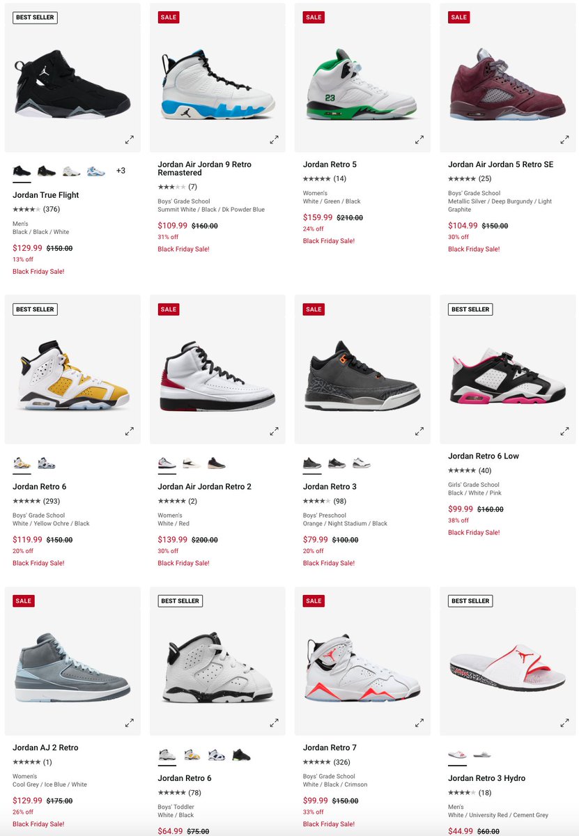 SOLELINKS's tweet photo. Ad: Up to 40% off Select Jordan Styles + extra 10% off w/ code PARFINAL

SHOP => https://t.co/JeiwIrq7OX https://t.co/y94VKZARjr