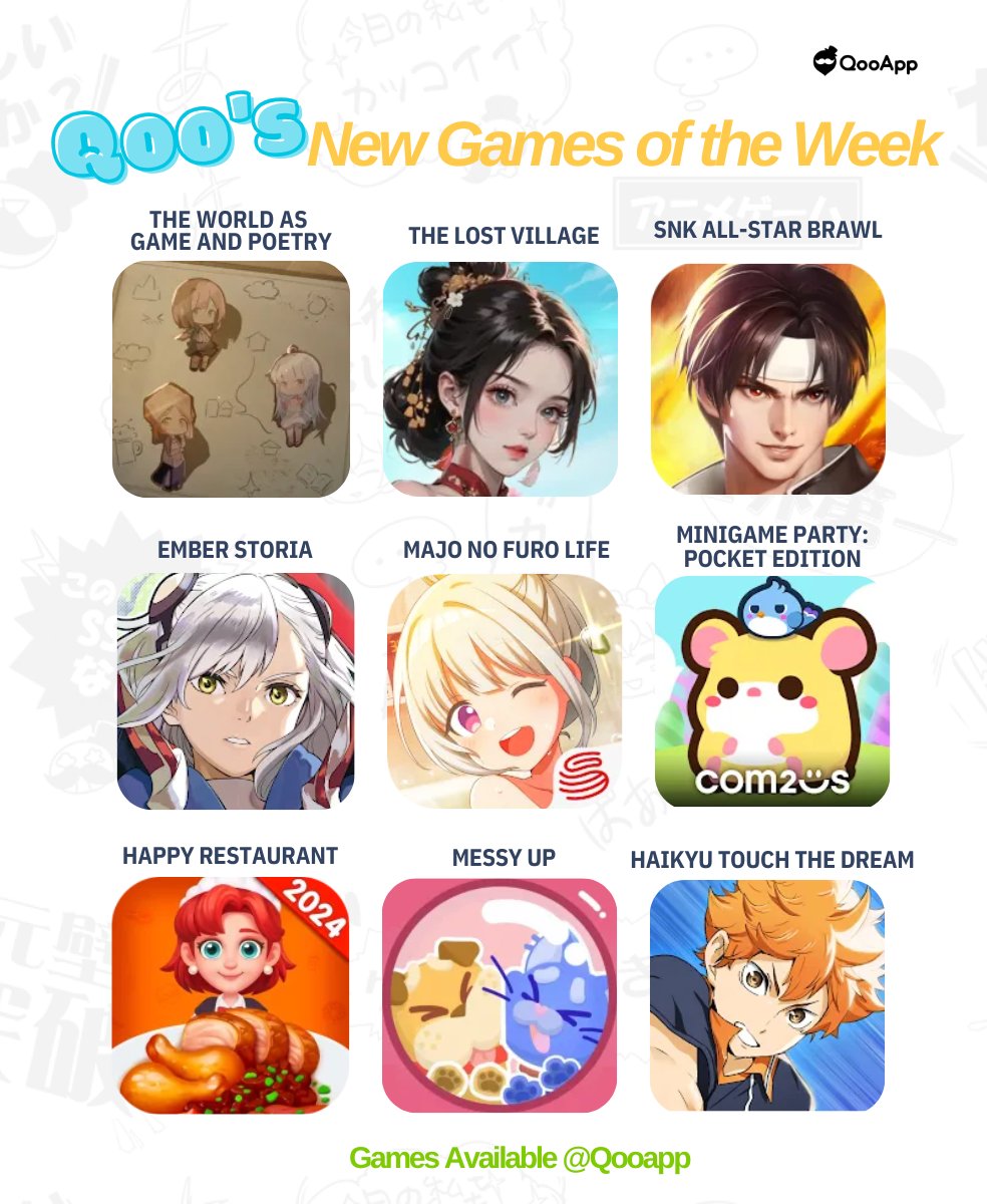 QooApp_EN's tweet photo. ๐ฎโจ This Week's Game Releases! โจ๐ฎ
New Games of the Week๐พ๐ฏ
https://t.co/8d4QLltcZU
#NewGames #WeeklyRelease #GameTime #WhatsYourPick #GamingNews #LevelUp https://t.co/pcAbK3oEls