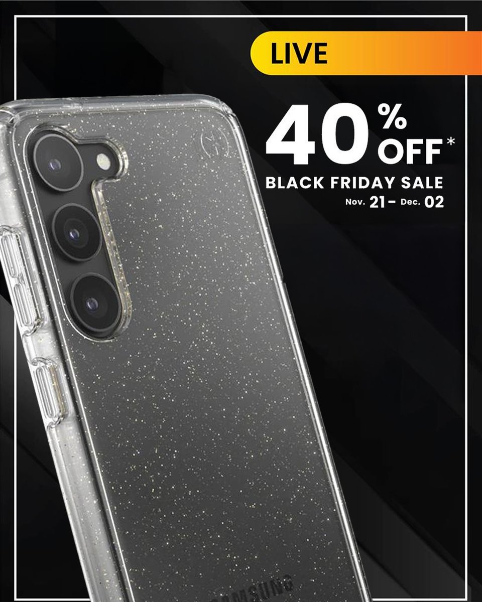 🚨 Stop everything you're doing...and take advantage of 40% OFF select products in our Black Friday Sale! 🖤 Time’s ticking! Save on drop-protected cases—now through December 2nd.

#BlackFridaySale #TechDeals #HolidaySavings #ShopNow