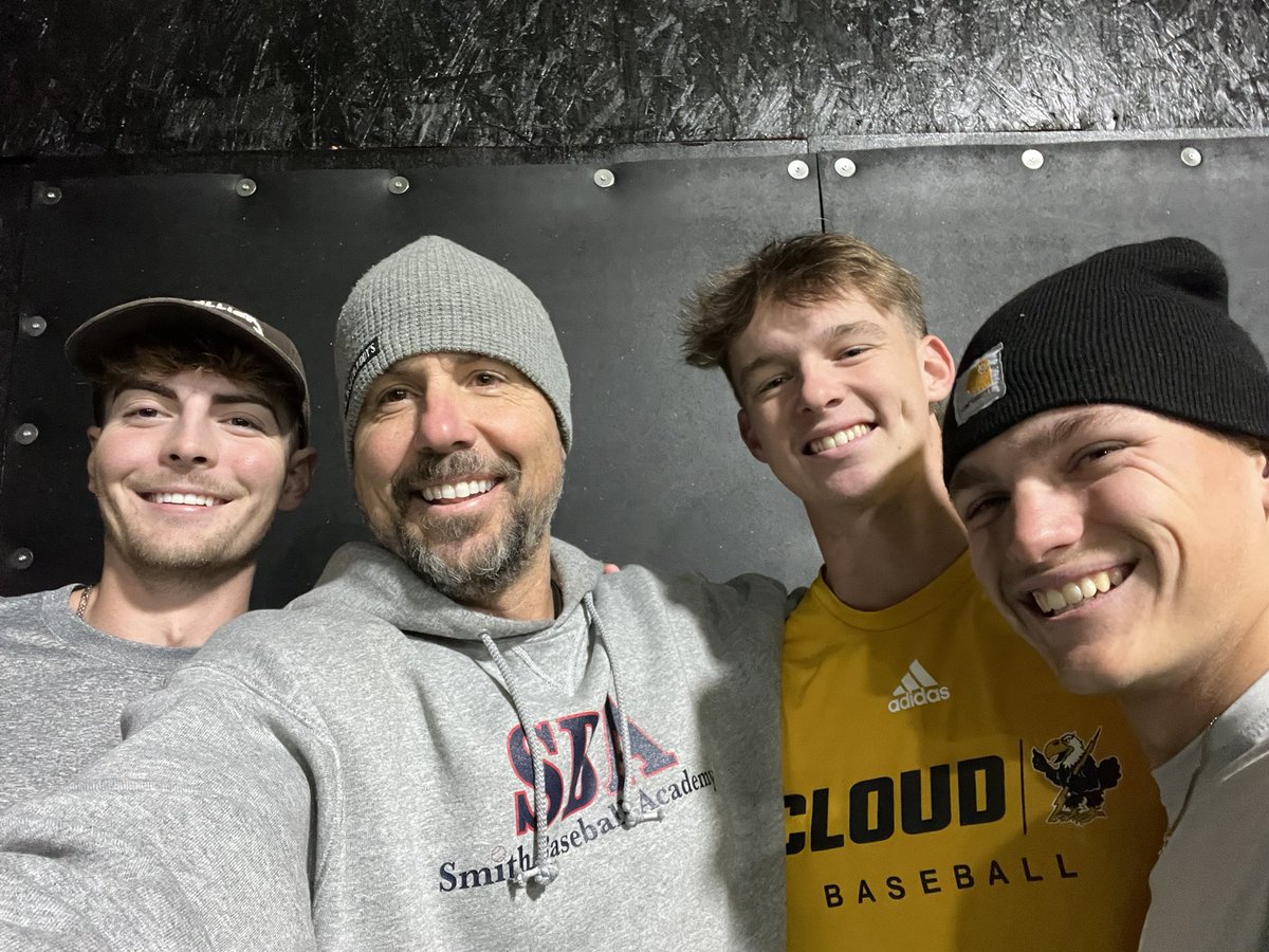 Smith Baseball Academy (@sbalessons) on Twitter photo Former SBA Athletes in the Facility! Nothing better than seeing alumni putting in the work to stay sharp! 👊 <a href="/zachsharsh/">Zach Sharshel</a> , <a href="/KalebWellshear/">Kaleb Wellshear</a> , & <a href="/ColinRedeker/">Colin Redeker</a> stopped by for a workout. Proud to see guys continue pushing to new levels.
Setting the bar high for the next generation!🔥 Former SBA Athletes in the Facility! Nothing better than seeing alumni putting in the work to stay sharp! 👊 <a href="/zachsharsh/">Zach Sharshel</a> , <a href="/KalebWellshear/">Kaleb Wellshear</a> , & <a href="/ColinRedeker/">Colin Redeker</a> stopped by for a workout. Proud to see guys continue pushing to new levels.
Setting the bar high for the next generation!🔥