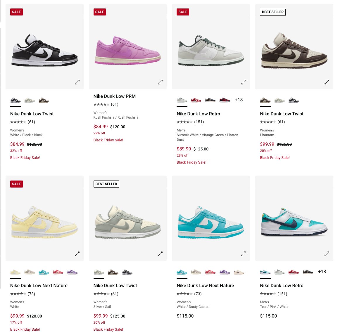 SOLELINKS's tweet photo. Ad: Select Nike Dunk Low styles on sale as low as $76.50 + FREE shipping, use code PARFINAL

SHOP => https://t.co/YubyhbZRxm https://t.co/yjy2gtJTZQ