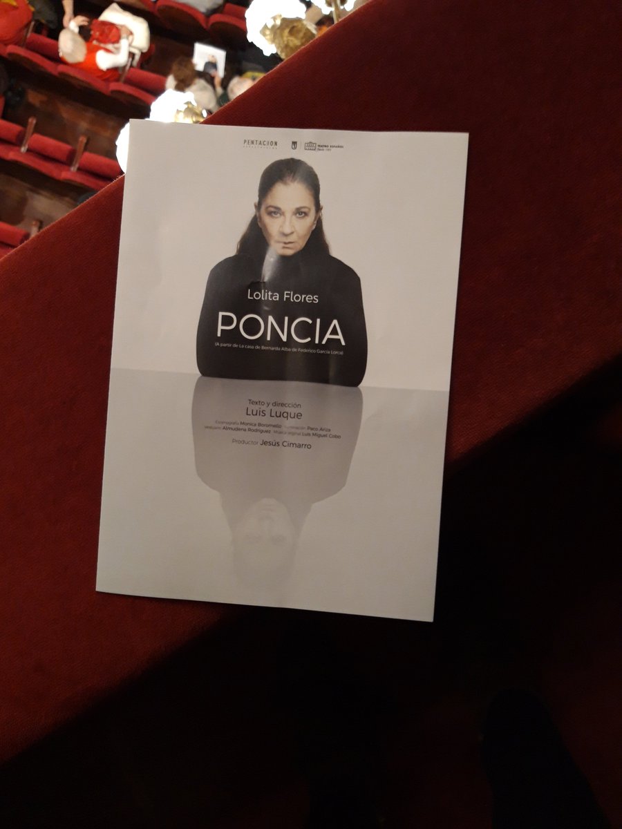 Ros_fb's tweet photo. En unos minutos #Poncia en el @TCalderonVLL  

#Lorca 

#TeatroEsVida 🎭 
#LolitaFlores  
#LuisLuque https://t.co/IfPcO2bzT7