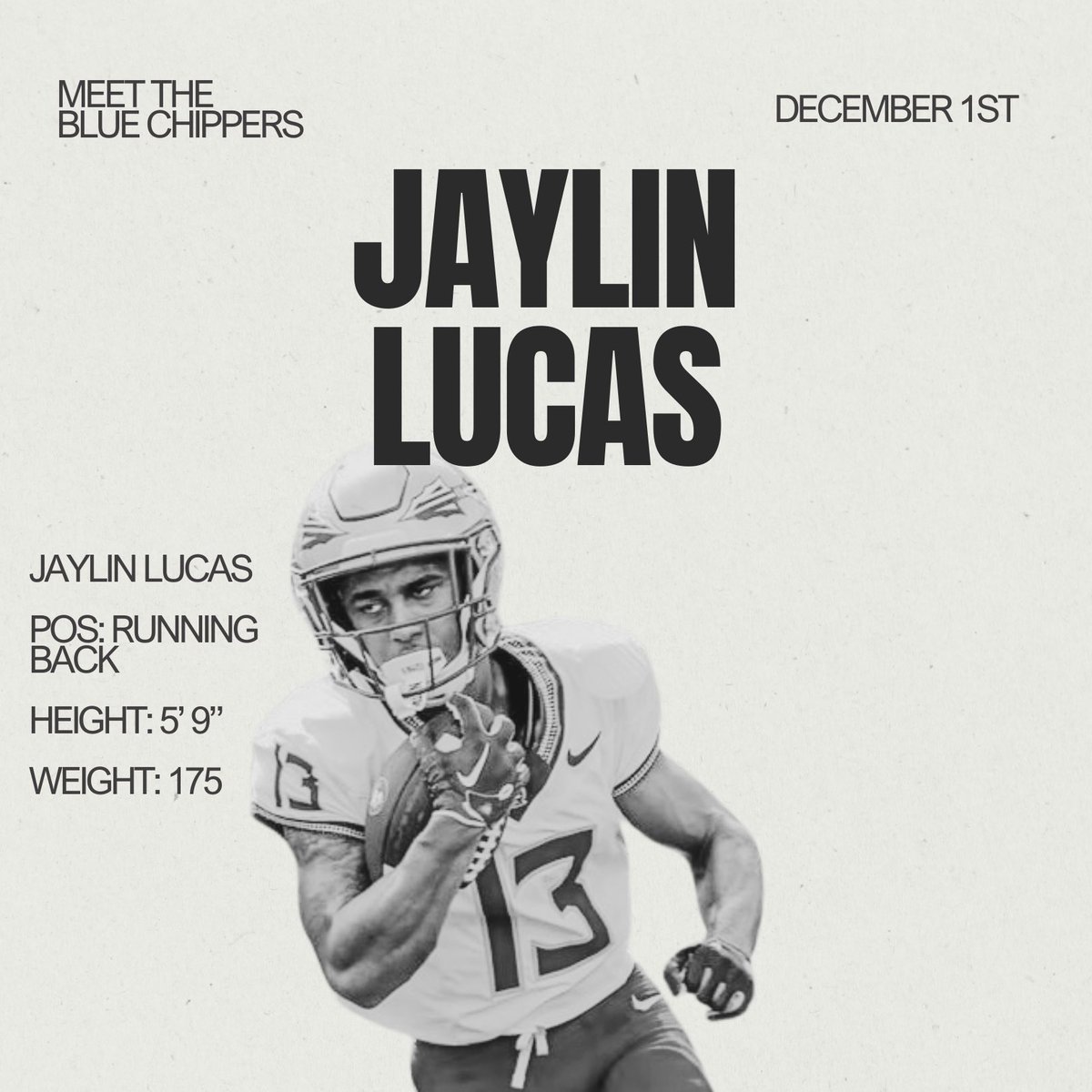 Blue Chippers Documentary (@bluechippersdoc) on Twitter photo Florida State running back <a href="/jaylinlucas1/">jaylin lucas</a> doesn't hesitate to lower his shoulder, with high level breakaway speed. Watch his story unfold as another key player featured in BLUE CHIPPERS: NEXT MAN UP, on digital in TWO DAYS - December 1st. #BlueChippersDoc #FSUFootball Florida State running back <a href="/jaylinlucas1/">jaylin lucas</a> doesn't hesitate to lower his shoulder, with high level breakaway speed. Watch his story unfold as another key player featured in BLUE CHIPPERS: NEXT MAN UP, on digital in TWO DAYS - December 1st. #BlueChippersDoc #FSUFootball