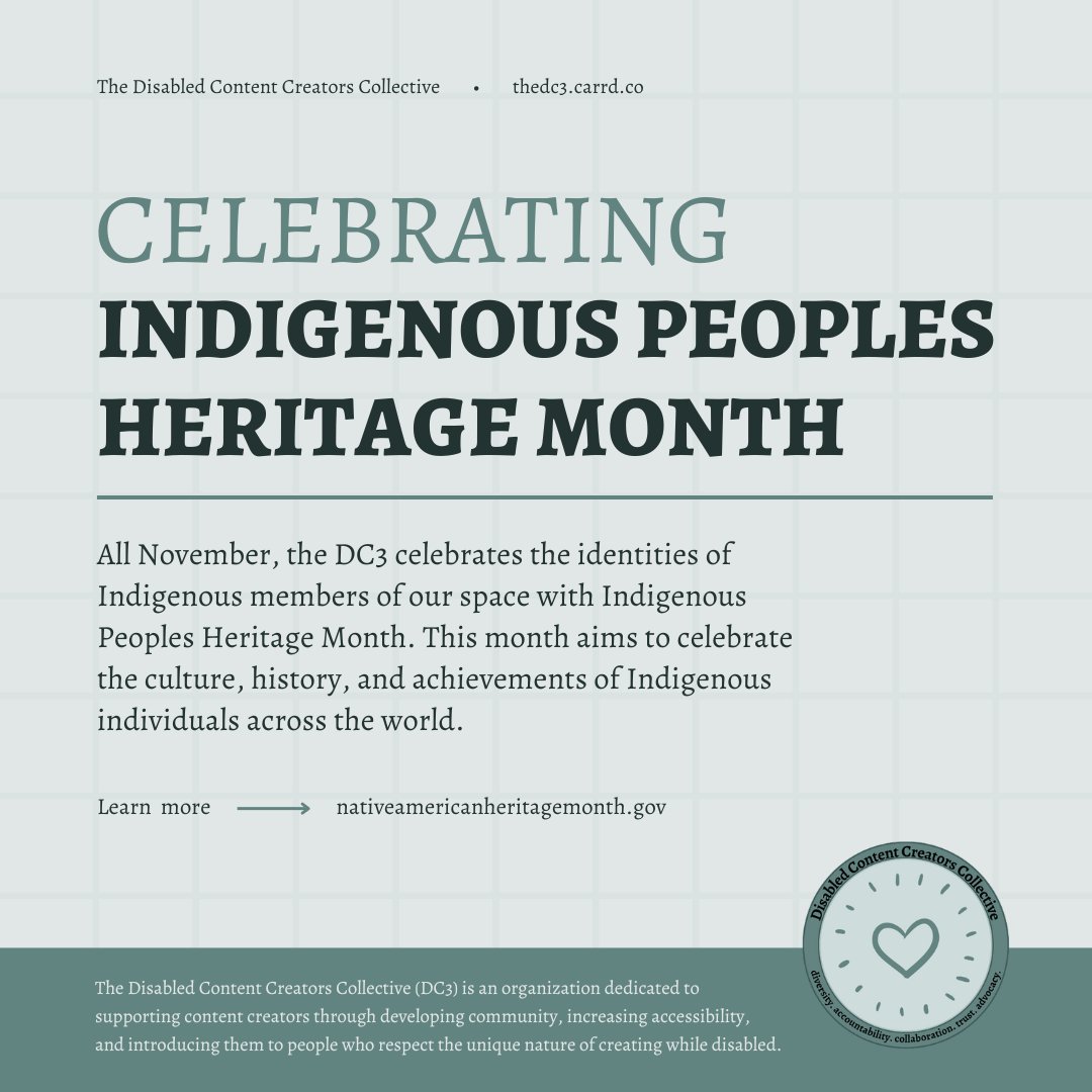 Happy Indigenous Peoples Heritage Month!
We take this time to celebrate <a href="/wawieli/">🐰 Nay Nay 🐰 wawieli</a> <a href="/Momokeas/">Momokeas.bsky.social</a> <a href="/KrisaGalaxiaVT/">🌌KrisaGalaxia☕| The Indigenous Purrista</a> <a href="/abbychan_6/">abbychan_ (tryna live)</a> <a href="/cthulhukidd/">🐙 ℭ𝔱𝔥𝔲𝔩𝔥𝔲𝒪𝔯𝔞𝔠𝔩𝔢 🐙</a> &amp; <a href="/PrinxeAres/">Ares Cross 🍎 Comms Open</a>, six of our Indigenous team members!
Learn more here: nativeamericanheritagemonth.gov

Find out more about our members in the thread below!