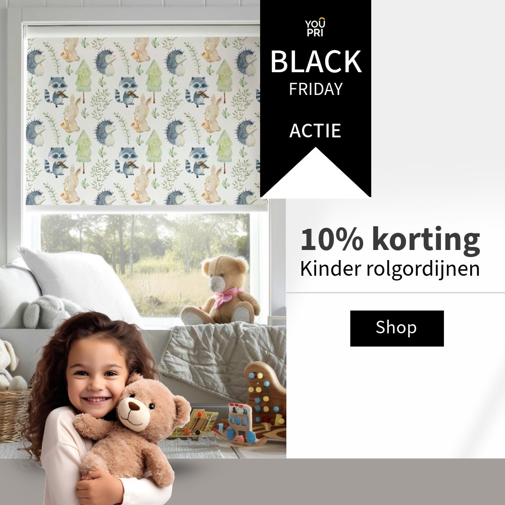 Het kan nog net... je kamertje mooi maken met een leuk rolgordijn. Shop nu met korting.

#rolgordijn #kinderkamer #blackfriday #korting #homedecor #rollerblind #youpri

youpri.nl/product-catego…