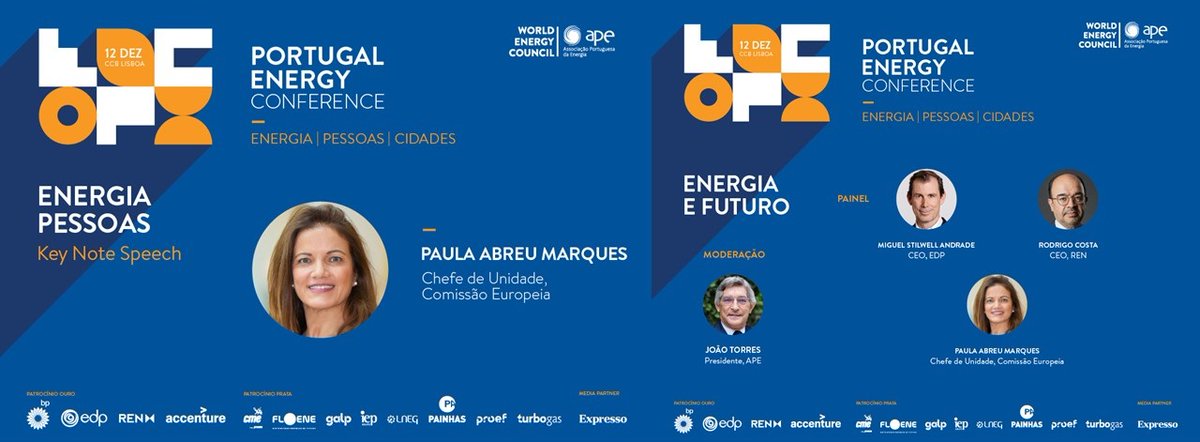 Apresentamos a Terceira Sessão da #PortugalEnergyConference 2024!! 🥳
#Futuro
Contamos convosco ⁉️ 
📅 12/12
🕘 9h30 – 17h30
📍 CCB Lisboa

Informação👉lnkd.in/d8ZfTUJv
Inscricão👉lnkd.in/gPypr-Xu

Inscrições limitadas à capacidade da sala
<a href="/FEL_PT/">Future Energy Leaders Portugal</a> 
<a href="/mulheresenergia/">Mulheres na Energia</a>