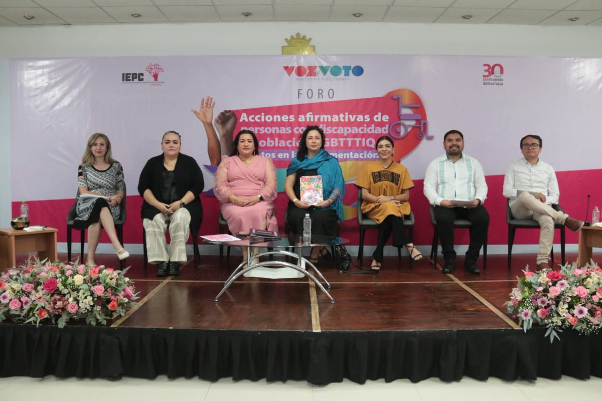 fdelamatap's tweet photo. El día de hoy tengo el gusto de participar en el Foro: Acciones afirmativas de personas con discapacidad y población LGBTTTIQ+ Retos en la implementación.

Agradezco la invitación del @IEPCChiapas. https://t.co/RDBQpPHXlY