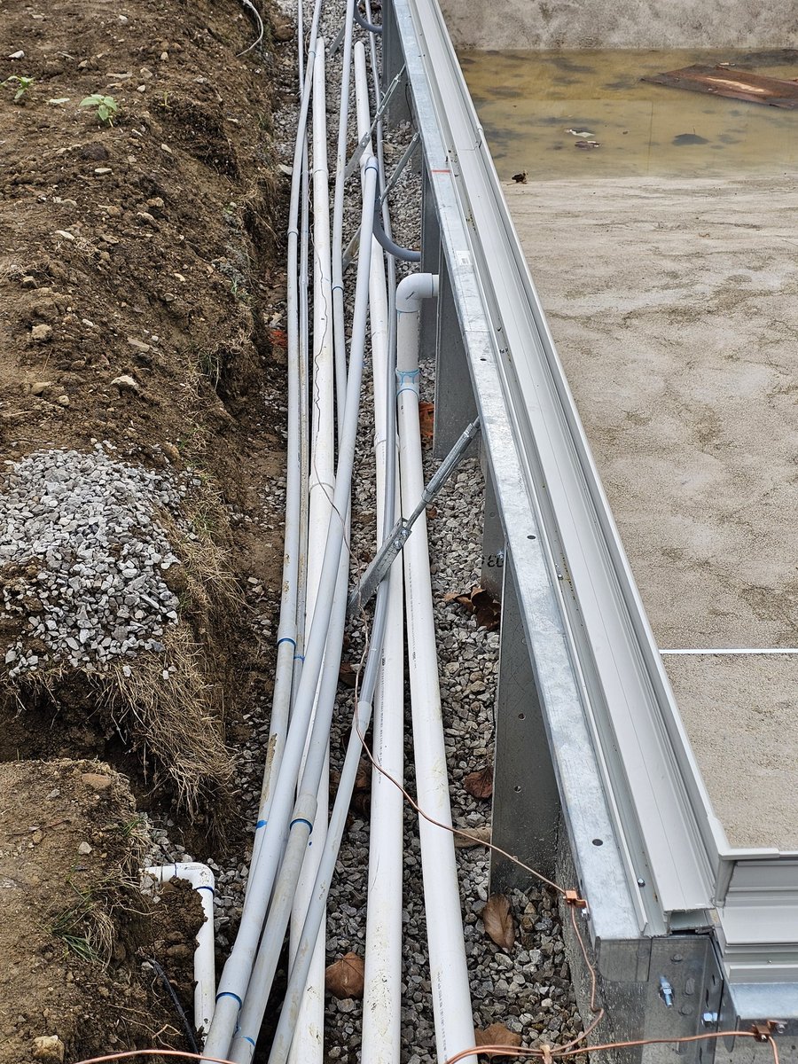 NewWaveElectric's tweet photo. Getting Underground pool ready for inspection. https://t.co/KXQjwqNoNx