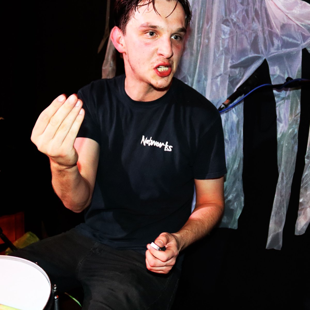 BuskingFM's tweet photo. The rhythm  sections faces tomorrow when they see you in The Hobbit!

Remember price of entry is a gift for child at the hospital!! So dig deep and get into the festive spirit! 🤘 

#livemusic #gig #rockband #hardrock #altrock https://t.co/GuDiTpJ9zP