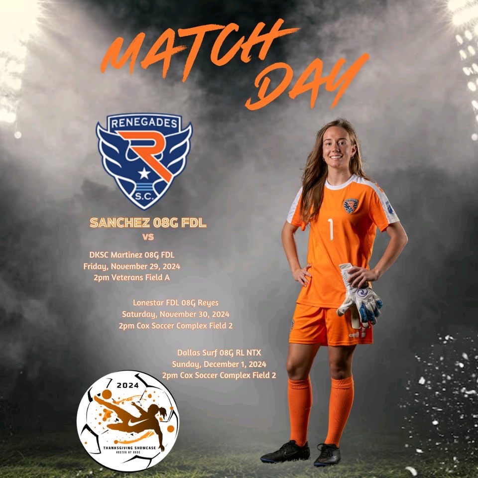 Sanchez 08 FDL is playing in the DKSC tournament this weekend. Come watch us play! 🧡💙