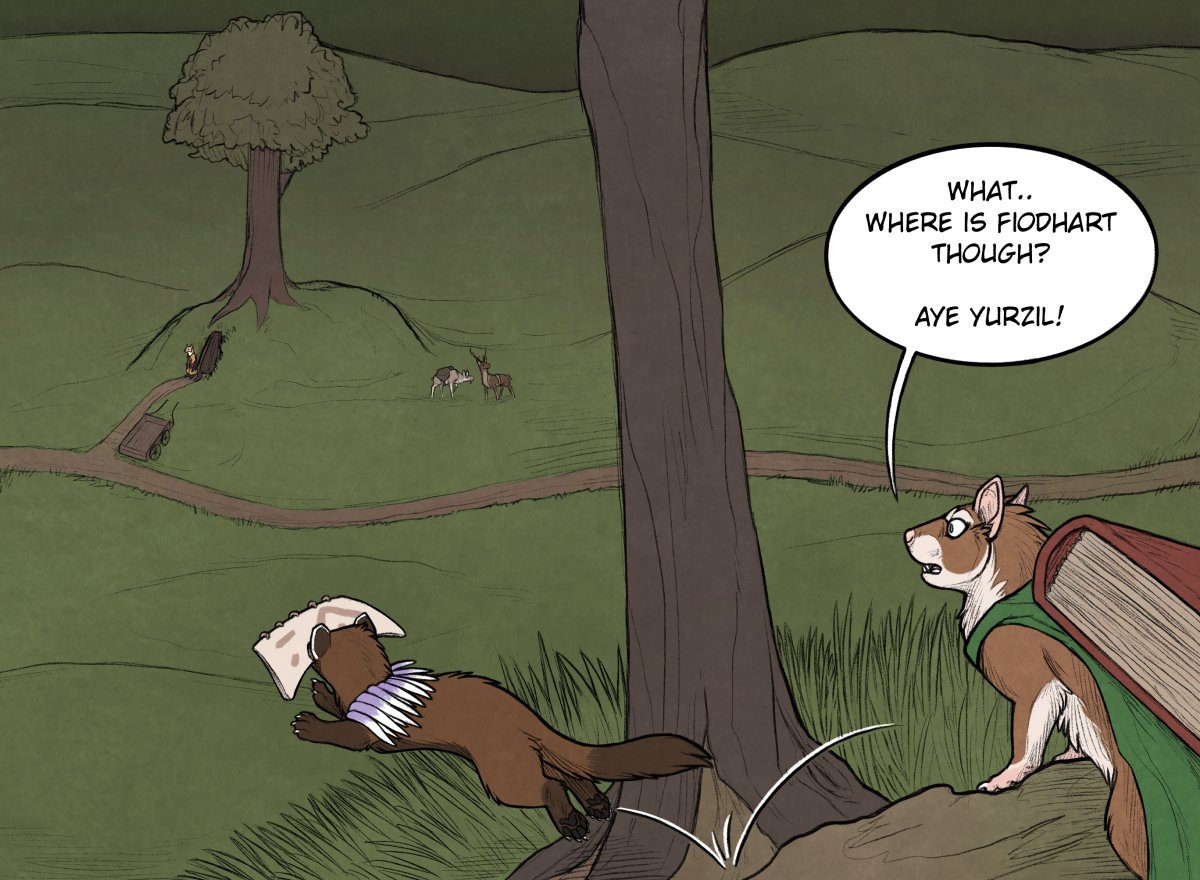 New pages for Bizarre Beasts: Land of Lonbark Chapter 6! The 2 new pages ( Pages 23 and 24) can be read at either of the links below!

deviantart.com/woozymutt/art/…

furaffinity.net/view/59001426/

#webcomic #art #animal #comic