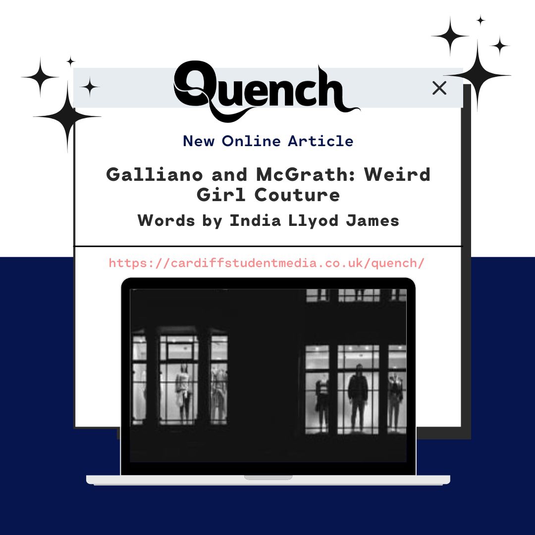 ⭐️New Online Article - Fashion ⭐️

India breaks down the Galliano and McGrath SS24 show in Paris, and delves into current fashion culture and trends. 👠

Click the link below to read ⬇️

cardiffstudentmedia.co.uk/quench/fashion…

#CardiffUni #QuenchMag #Fashion #SS24GallianoMcGrath