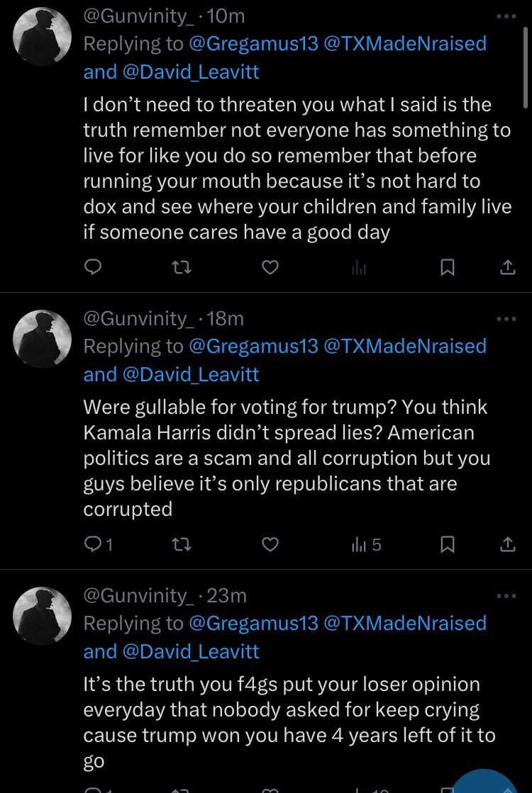 When maga Gets triggered makes threats then deletes it Screen shot for the win. They love to make threats because they are insecure.